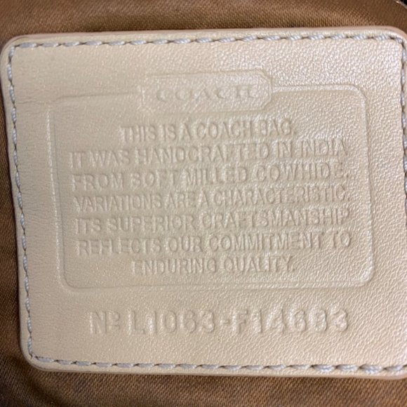 Beautiful Coach Penelope Tan Pebble Tote Bag - Picture 8 of 10